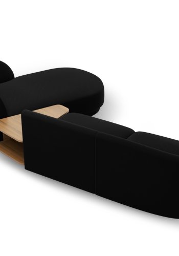 MICADONI  Velvet Right Modular Sofa, 