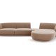 MICADONI  Velvet Right Modular Sofa, 