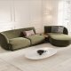 MICADONI  Velvet Right Modular Sofa, 