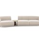 MICADONI  Velvet Left Modular Sofa, 