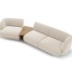 MICADONI  Velvet Left Modular Sofa, 