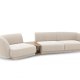 MICADONI  Velvet Left Modular Sofa, 