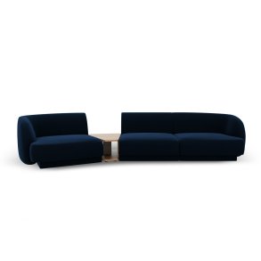MICADONI  Velvet Left Modular Sofa, 