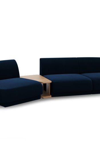 MICADONI  Velvet Left Modular Sofa, 