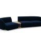 MICADONI  Velvet Left Modular Sofa, 