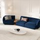 MICADONI  Velvet Left Modular Sofa, 