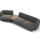 MICADONI  Velvet Left Modular Sofa, 