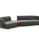 MICADONI  Velvet Left Modular Sofa, 