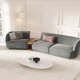 MICADONI  Velvet Left Modular Sofa, 