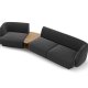 MICADONI  Velvet Left Modular Sofa, 