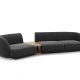 MICADONI  Velvet Left Modular Sofa, 