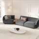 MICADONI  Velvet Left Modular Sofa, 