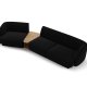 MICADONI  Velvet Left Modular Sofa, 