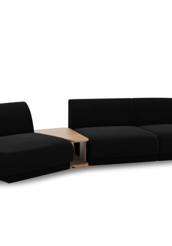 MICADONI  Velvet Left Modular Sofa, 