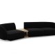 MICADONI  Velvet Left Modular Sofa, 