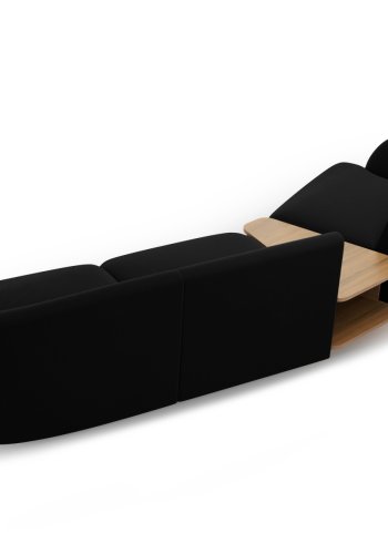 MICADONI  Velvet Left Modular Sofa, 