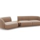 MICADONI  Velvet Left Modular Sofa, 
