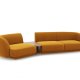 MICADONI  Velvet Left Modular Sofa, 