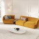 MICADONI  Velvet Left Modular Sofa, 