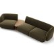 MICADONI  Velvet Left Modular Sofa, 