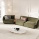 MICADONI  Velvet Left Modular Sofa, 