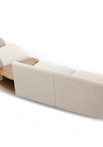 MICADONI  Velvet Right Modular Sofa, 