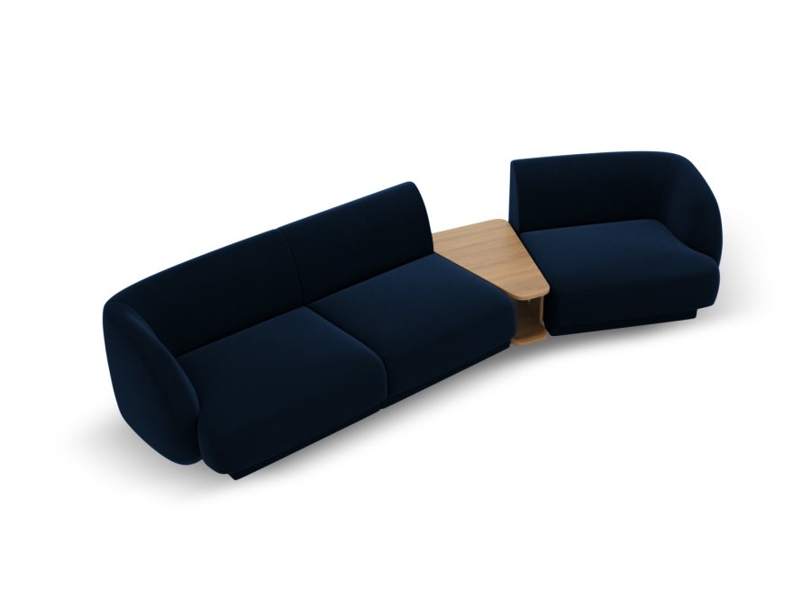 MICADONI  Velvet Right Modular Sofa, 