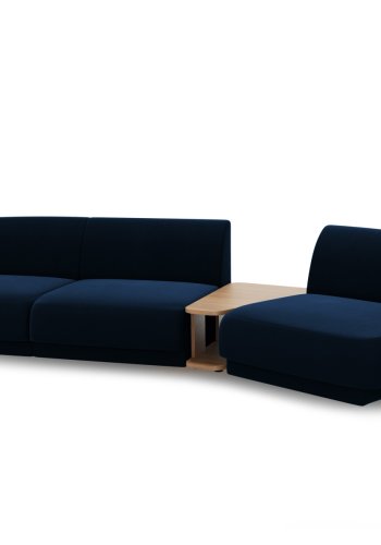 MICADONI  Velvet Right Modular Sofa, 