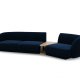 MICADONI  Velvet Right Modular Sofa, 