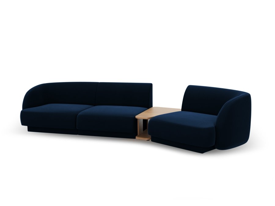 MICADONI  Velvet Right Modular Sofa, 