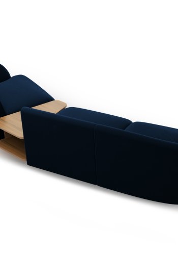 MICADONI  Velvet Right Modular Sofa, 