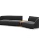 MICADONI  Velvet Right Modular Sofa, 