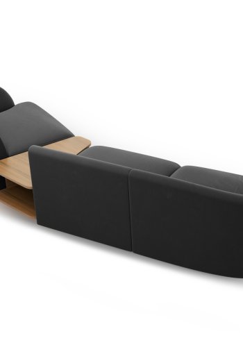 MICADONI  Velvet Right Modular Sofa, 