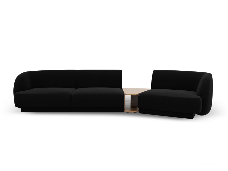 MICADONI  Velvet Right Modular Sofa, 
