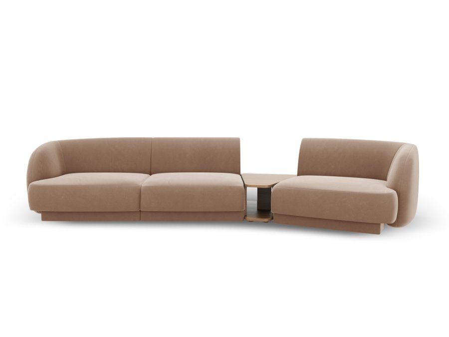 MICADONI  Velvet Right Modular Sofa, 
