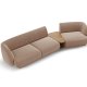 MICADONI  Velvet Right Modular Sofa, 