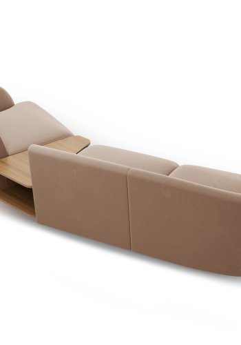 MICADONI  Velvet Right Modular Sofa, 