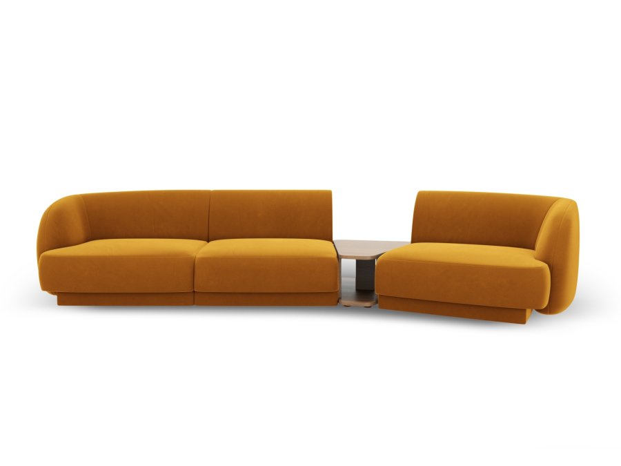 MICADONI  Velvet Right Modular Sofa, 