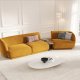 MICADONI  Velvet Right Modular Sofa, 