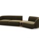 MICADONI  Velvet Right Modular Sofa, 