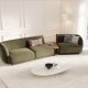 MICADONI  Velvet Right Modular Sofa, 