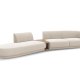 MICADONI  Velvet Left Modular Sofa, 