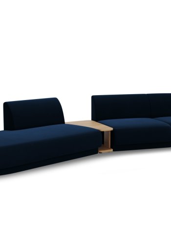 MICADONI  Velvet Left Modular Sofa, 