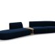 MICADONI  Velvet Left Modular Sofa, 