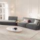 MICADONI  Velvet Left Modular Sofa, 