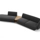 MICADONI  Velvet Left Modular Sofa, 