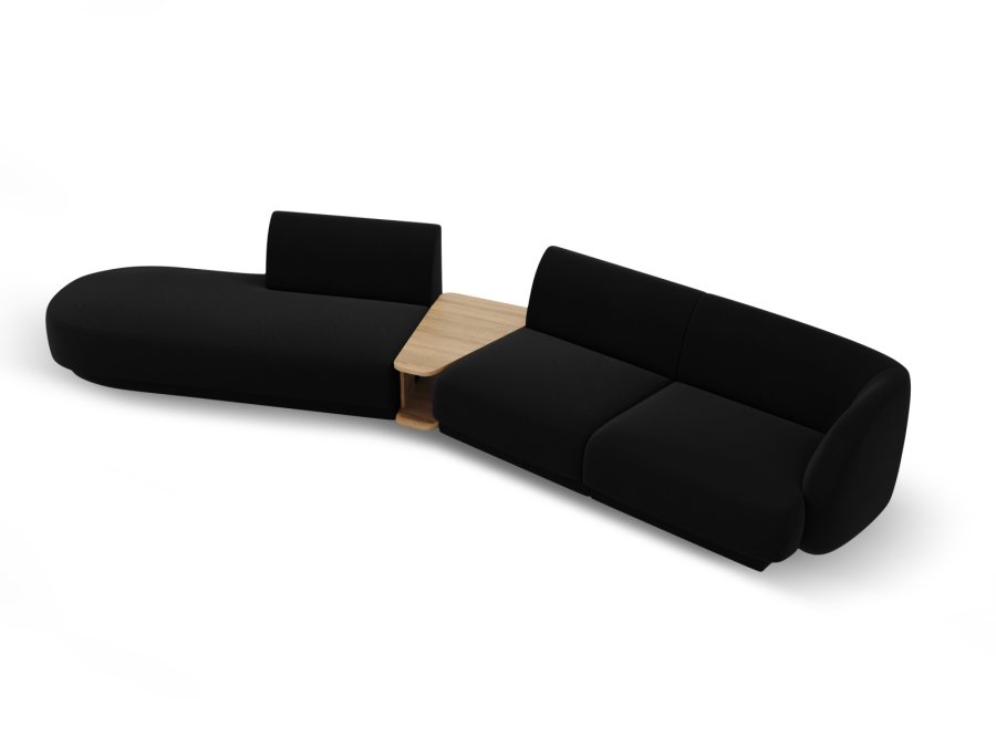 MICADONI  Velvet Left Modular Sofa, 
