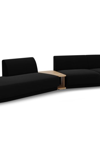 MICADONI  Velvet Left Modular Sofa, 