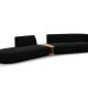 MICADONI  Velvet Left Modular Sofa, 