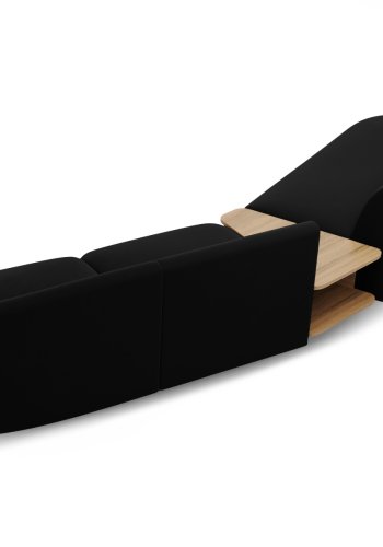 MICADONI  Velvet Left Modular Sofa, 